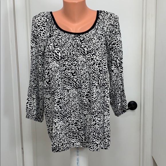 Michael Kors pull over top 3/4 sleeves large - Picture 1 of 4